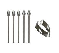 Auratrove Pointes de rechange en métal pour Samsung Galaxy Tab S11/S11 Ultra, pointes de stylet argentées avec outil d'installation, adaptées pour une écriture et un dessin améliorés