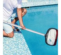 Auratrove Poteau de nettoyage de piscine en alliage d'aluminium amovible multi-sections pour piscine, jardin, nettoyage de grande portée tâches en plein air