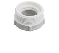 Auratrove Rallonge de siphon en polypropylène blanc de 3,8 cm à 3,8 cm pour baignoire, douche, cuisine, évier, adaptateur de plomberie facile à installer