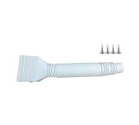Auratrove Rallonge de tuyau de descente flexible de 50,8 à 149,9 cm, connecteur de drainage de pluie, extension de gouttière réglable pour la prévention des inondations, blanc