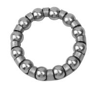 Auratrove Roulement à billes central en acier inoxydable pour vélo d'appartement, support de manivelle rotatif pour réparation de support de roue d'essieu, argenté 33,5 mm ID 45 mm OD