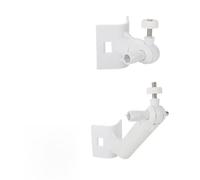 Auratrove Support de fixation sur poteau de 5,1 cm pour caméra Ring Up Cam, Spotlight Cam, Arlo, Blink, Eufy, ABS résistant aux intempéries avec anneaux métalliques, blanc, 12 x 11 x 8 cm