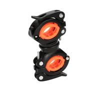 Auratrove Support de lampe de poche de vélo en plastique d'ingénierie à libération rapide, rotation à 360 degrés pour tige de selle de guidon, convient pour 18-38 mm de diamètre, noir