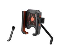 Auratrove Support de téléphone de moto pour guidon de rétroviseur, fourche, support double absorption des chocs avec une seule main, poignée en silicone sécurisée pour téléphones et GPS de 4,7 à 7,2