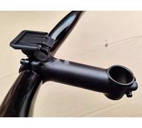 Auratrove Support d'ordinateur de vélo pour vélo BLENDR intégré, lumière de guidon en alliage et support de table de code compatible avec Garmin pour wahoo Thyrton, support d'angle réglable noir