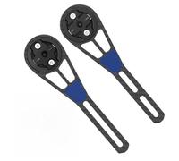 Auratrove Support d'ordinateur en fibre de carbone avec adaptateur vers le bas pour Garmin pour cateye Bryton, support de table de vélo léger pour lampe d'appareil photo, noir, 148 mm