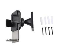 Auratrove Support mural réglable à 360° en métal pour smartphones de 4,7 à 7,2 pouces, installation sécurisée à vis percées pour la maison et le bureau