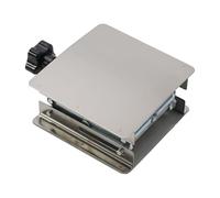 Auratrove Table élévatrice en acier inoxydable 100 x 100 mm réglable en hauteur pour travail du bois, routeur, machines de gravure, argent