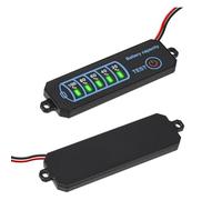 Auratrove Tableau indicateur de charge de batterie LED, testeur de tension DC 5-30 V pour acide Li-ion LFP, moniteur compact de faible puissance avec mise en veille automatique