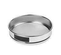 Auratrove Tamis chromé de 20 cm, tamis de laboratoire en maille d'acier inoxydable 304 pour la médecine des grains de sol, maille 4-600 en option