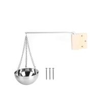 Auratrove Tasse à huile de sauna en acier inoxydable avec support en bois, bol diffuseur d'aromathérapie pour salles de sauna traditionnelles et infrarouges