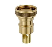 Auratrove Vanne d'arrêt d'eau automatique en laiton pour machine à laver, joint d'angle de 1,27 cm avec protection anti-fuite de tuyau amovible, robinet d'arrêt de sécurité anti-inondation