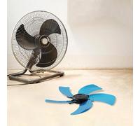 Auratrove Ventilateur de rechange à 5 lames en aluminium pour ventilateur debout ou de bureau de 40,6 cm, support en métal à faible bruit avec base de cache-écrou, facile à installer et à nettoyer