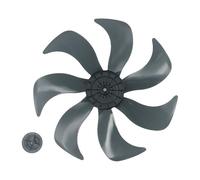 Auratrove Ventilateur de rechange à lame de 350 mm avec couvercle d'écrou, hélice en plastique silencieuse pour ventilateurs de table de 35,6 cm, trou central de 0,8 cm, accessoires ménagers