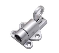 Auratrove Verrou de porte de sécurité à ressort en alliage d'aluminium avec anneau de tirage, matériel antirouille pour clôture de jardin et battant