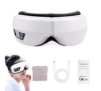 Auravelle Masseur Oculaire Intelligent 4D-Masseur Oculaire Chauffant Bluetooth 4 En 1 Massage À Airbags Chaleur Constante Relaxation Des Yeux Pour Maison Bureau Voyage