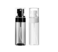 Aurdox Lot de 2 flacons pulvérisateurs avec brume fine pour huiles essentielles, 60 ml, pulvérisateur de maquillage pour le visage, conteneurs de voyage portables transparents rechargeables pour