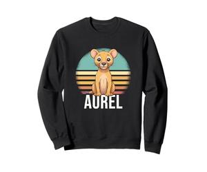 Aurel - Beau nom de garçon avec Un Lion Mignon Sweatshirt