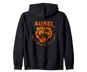Aurel - Joli nom de garçon avec Un Tigre : Veut Juste Jouer Sweat à Capuche