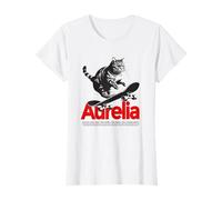AURELIA - Joli nom de fille avec un chat & un skateboard T-Shirt