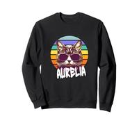 AURELIA - Joli prénom de fille avec un chat cool Sweatshirt