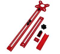 Aurelicxy Support de Rainure de Fraisage, Gabarit de Coupe Circulaire de Routeur de Rayon de 9 à 61 Cm, Gabarit de Quincaillerie D'Armoire en Aluminium pour le Travail Du Bois