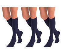 Aurellie Chaussettes mi-haut en microfibre opaques pour femme 60 deniers, emballage multiple, S-XL