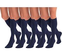 Aurellie Chaussettes mi-haut en microfibre opaques pour femme 60 deniers - Emballage multiple, S-XL