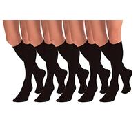 Aurellie Chaussettes mi-haut en microfibre pour femmes, opaques 60 deniers, emballage multiple, S-XL