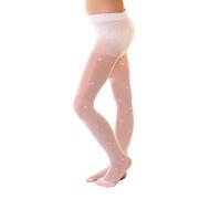 Aurellie Collants à motifs blancs de haute qualité pour fille, Blanc., 9-10 ans