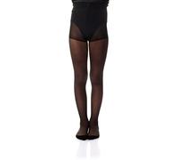 Aurellie Collants fins et doux pour filles, unis, 20 deniers, pour toutes les occasions, tous les jours, pour la danse, le ballet, âge 3-14, Noir , 3-4 ans