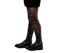 Aurellie Fille Enfants Motifs Collants Noir Brillant Haute Qualité, Noir , 4-5 ans