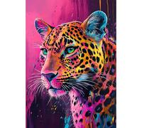 Auremi uremi 5D Diamond Painting Panthère -DIY Broderie Diamant Painting Complet, Animaux Diamant Peinture Strass Point de Croix Painting pour Adultes Débutants,Murale Décor 30x40 cm