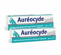 Auréocyde Crème Assainissante - Lot de 2 Tubes - Crème à Libération Prolongée - Usage Externe