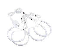 Auréoles pour auto Pour BMW 3/5/7 Série E36 E38 E39 E46 Pour M3 Coton RGB Multicolore LED Yeux D'ange Halo Anneaux Phare Voiture Démon DRL Anneaux halo LED(Red only)