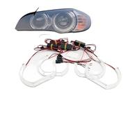 Auréoles pour auto Pour BMW Pour X5 E70 X5M Pour X6 E71 E72 X6M 2008-2014 DTM Pour M4 Pour Style Led Angel Eyes Kit Anneaux Lumineux DRL Kit œil d'ange RGB(DTM M4 Style)