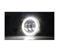 Auréoles pour auto Pour Ford Pour Fiesta 2001-2015 Assemblage Phare Antibrouillard Angel Eye Pare-chocs Avant Voiture LED Lentille Lampe DRL Éclairage œil d'ange(Yellow and White)