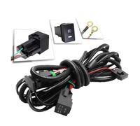 Auréoles pour auto Pour Ford Pour Fiesta 2001-2015 Assemblage Phare Antibrouillard Angel Eye Pare-chocs Avant Voiture LED Lentille Lampe DRL Éclairage œil d'ange(Harness Wire)