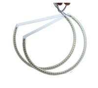Auréoles pour auto Pour Ford Pour Mustang 2010 2011 2012 Kit D'anneaux Led Smd Ultra Lumineux Yeux D'ange Œil d'ange pour phare avant(Without line)