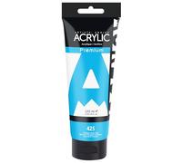 AUREUO Peinture acrylique teinte bleu céruléen, tube simple, 120 ml, peinture riche en pigments pour toile, roches, bois, céramique, tissu - Fournitures d'art pour débutants, professionnels et