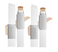 Auréva Fond De Teint Color Changing Stick Avec Brosse,Auréva Paris Teint Fusion,Crème De Recouvrement Hydratante Et Légère,Fond De Teint Coréen De Couleur,Fond De Téint Adaptatif Péau (1#+3#)