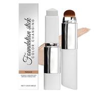 Aureva Paris Color Changing Foundation Stick,Korean Color Changing 2-in-1 Stick Foundation with Brush,Maquillage Coréen Pour Le Teint,Full Coverage Concealer,Long-Lasting Sweatproof (Nature)