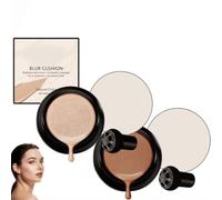 Aureva Paris Fond De Teint Cushion,Aureva Paris Teint Fusion,Aureva Cushion Foundation,Coussin D'air En Forme De Tête De Champignon,Fond De Teint Couvrant Imperfections,Primer Visage (Dark+Nature)