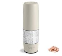Aurevit Moulin à Sel Électrique Rechargeable USB-C, Moulin à Sel Automatique avec Mécanisme en Céramique, Réglage de Mouture, Lumière LED, Utilisation à Une Main pour Sel Marin (Buttercream)