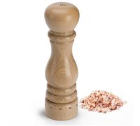 Aurevit Moulin à Sel Manuel en Bois - Moulin Rechargeable avec Mécanisme Céramique Anticorrosion, Réglage Externe de la Mouture, Bois de Hêtre, 23 cm