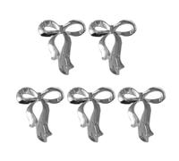 [Aurgiarme] 10/5 Nœud papillon en métal Accessoires Nœud métallique Bijoux Pendentif Accessoires Tendance Décoration Collection