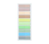 Aurgiarme Bloc-notes autocollantes esthétiques - Onglets colorés - Marqueurs de page - Facile à écrire - Index de translucidité - Autocollants colorés