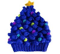Aurgiarme Chapeau de sapin de Noël tricoté pour la maison, les festivals, les vacances, les fêtes, les décorations de fête