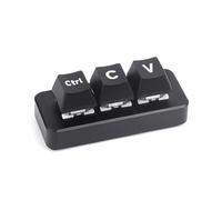 Aurgiarme Clavier mécanique programmable avec 3 touches de raccourci pastes Ctrl C/V vert pour un jeu efficace Clavier USB