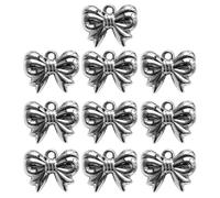 [Aurgiarme] Lot de 10 breloques en forme de nœud papillon pour bijoux ont créé des résultats d'enquête pour créer des résultats d'enquête, フリーサイズ, Comme décrit, Pas de gemme